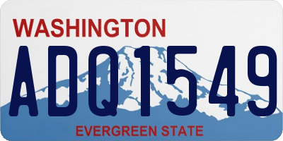 WA license plate ADQ1549