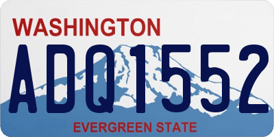 WA license plate ADQ1552