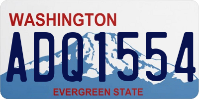 WA license plate ADQ1554