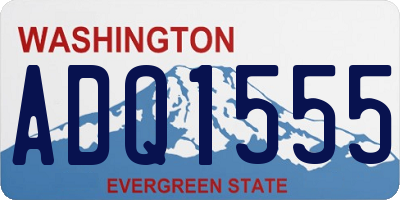WA license plate ADQ1555