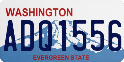 WA license plate ADQ1556