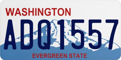 WA license plate ADQ1557