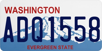 WA license plate ADQ1558