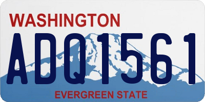 WA license plate ADQ1561