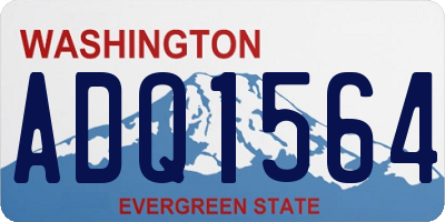 WA license plate ADQ1564