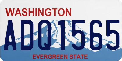 WA license plate ADQ1565
