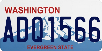 WA license plate ADQ1566