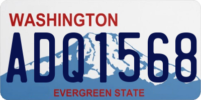 WA license plate ADQ1568