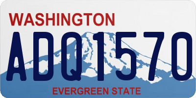 WA license plate ADQ1570