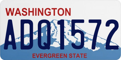 WA license plate ADQ1572