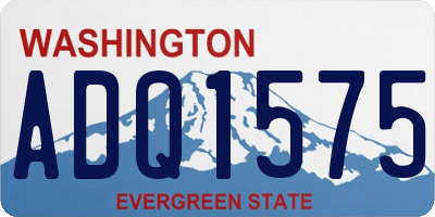 WA license plate ADQ1575