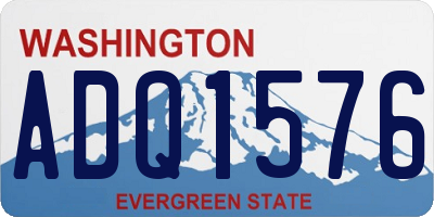 WA license plate ADQ1576