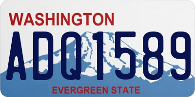 WA license plate ADQ1589