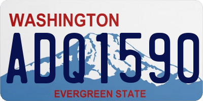 WA license plate ADQ1590