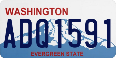 WA license plate ADQ1591