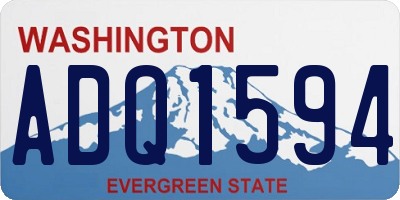 WA license plate ADQ1594