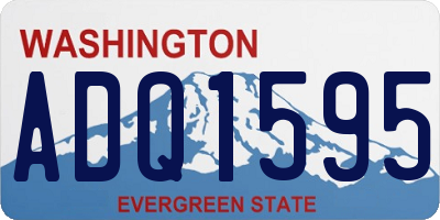 WA license plate ADQ1595