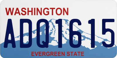 WA license plate ADQ1615