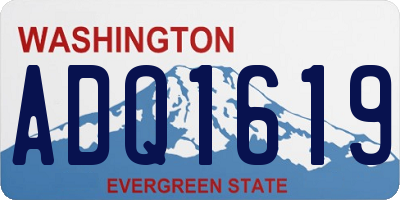 WA license plate ADQ1619