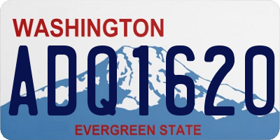 WA license plate ADQ1620