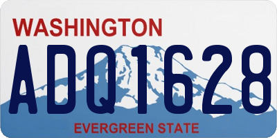 WA license plate ADQ1628