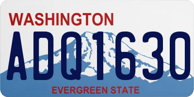 WA license plate ADQ1630