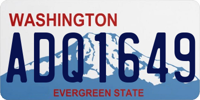 WA license plate ADQ1649