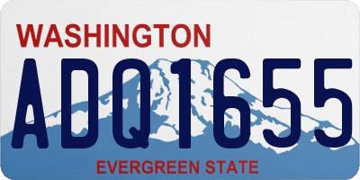 WA license plate ADQ1655