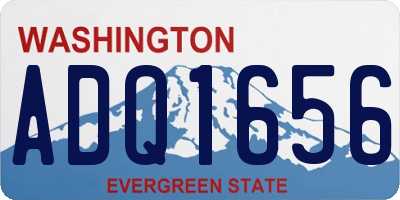 WA license plate ADQ1656