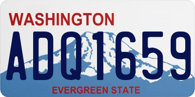 WA license plate ADQ1659