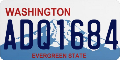 WA license plate ADQ1684