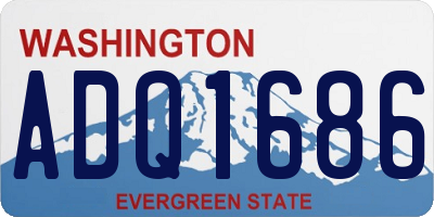 WA license plate ADQ1686
