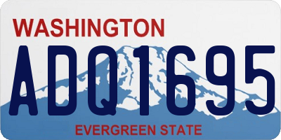 WA license plate ADQ1695