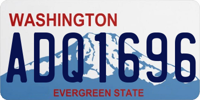 WA license plate ADQ1696