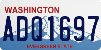 WA license plate ADQ1697