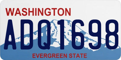 WA license plate ADQ1698