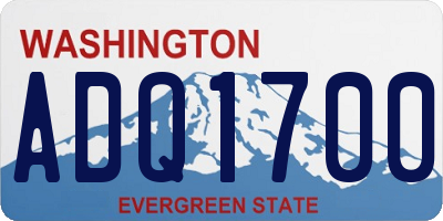 WA license plate ADQ1700