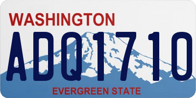 WA license plate ADQ1710