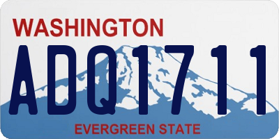 WA license plate ADQ1711
