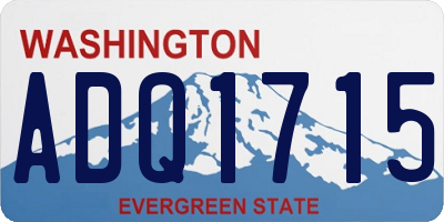 WA license plate ADQ1715