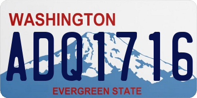 WA license plate ADQ1716