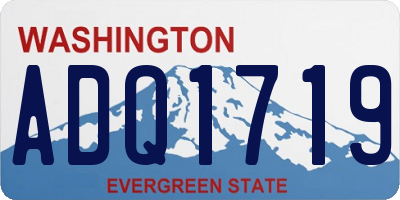 WA license plate ADQ1719