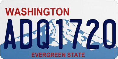 WA license plate ADQ1720