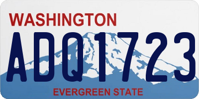 WA license plate ADQ1723