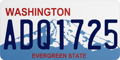 WA license plate ADQ1725