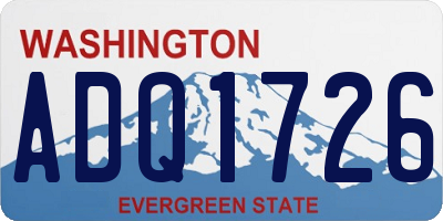 WA license plate ADQ1726