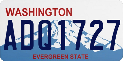 WA license plate ADQ1727