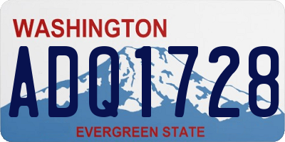 WA license plate ADQ1728