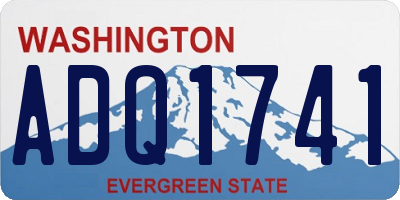 WA license plate ADQ1741