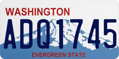 WA license plate ADQ1745
